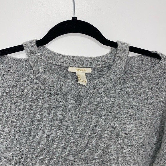 SOFT CUT-OUT SHOULDER SWEATER - Picture 2 of 4